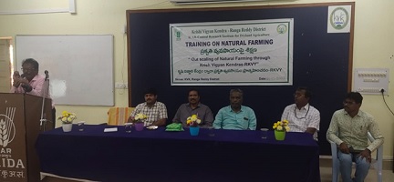 Training on Natural Farming at KVK- Ranga Reddy, ICAR-CRIDA
