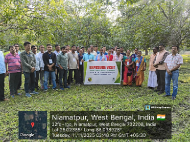 Bridging Boundaries, Sharing Knowledge: Empowering Farmers of the North-East through Training and Exposure Visit at ICAR–KVK (CISH), Malda