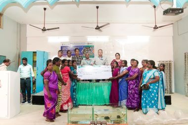 ICAR-CIBA, Chennai promotes Asian Seabass Nursery rearing as livelihood development activity for the scheduled class families in the coastal villages of Tamil Nadu