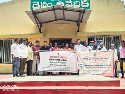 ICAR-CRIDA, Hyderabad Organizes Intensive awareness campaign on Balanced Fertilization use and Soil Health Management at Chityala Mandal   in Nalgonda district of Telangana