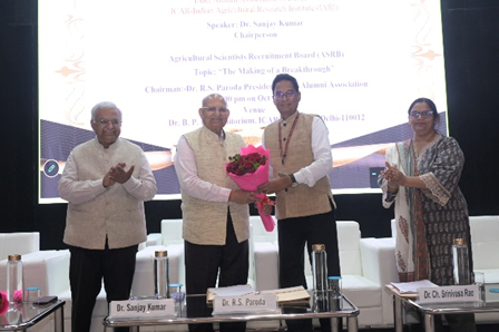 ICAR-IARI, New Delhi and IAA Organises Lecture on ‘The Making of a Breakthrough’