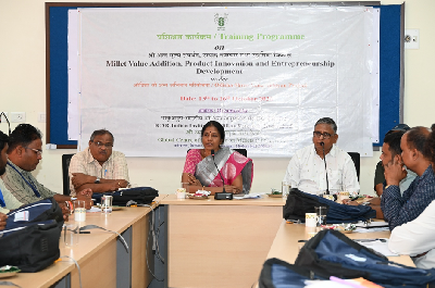 Strengthening Millet-Based Enterprises among Odisha Stakeholders through Processing Technologies and Product Innovation at ICAR–IIMR, Hyderabad