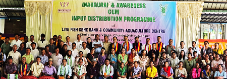 Live Fish Gene Bank and Community Aquaculture Centre Inaugurated at Chakpikarong, Manipur