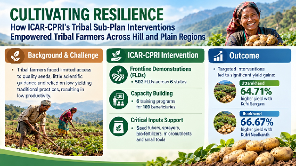 Cultivating Resilience: How ICAR-CPRI’s Tribal Sub-Plan Is Transforming Potato Farming Across India’s Diverse Terrains