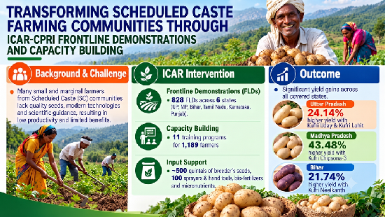 From Access to Impact: Transforming SC Farming Communities through ICAR-CPRI, Shimla Interventions