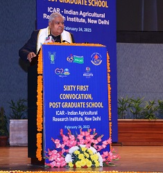 61st Convocation of ICAR-Indian Agricultural Research Institute, New Delhi