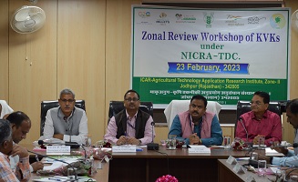 Zonal Review Workshop of KVKs under NICRA-TDC at ICAR-ATARI-II, Jodhpur