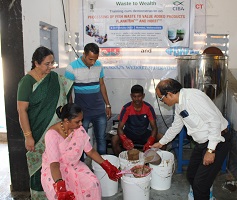 ICAR-CIBA in collaboration with the Fishworkers Welfare Federation of India, established a Zero-waste fish market model at Navi Mumbai, Maharashtra