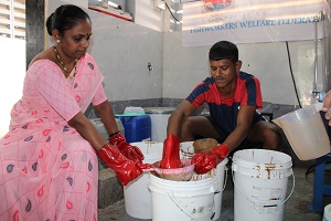 ICAR-CIBA in collaboration with the Fishworkers Welfare Federation of India, established a Zero-waste fish market model at Navi Mumbai, Maharashtra