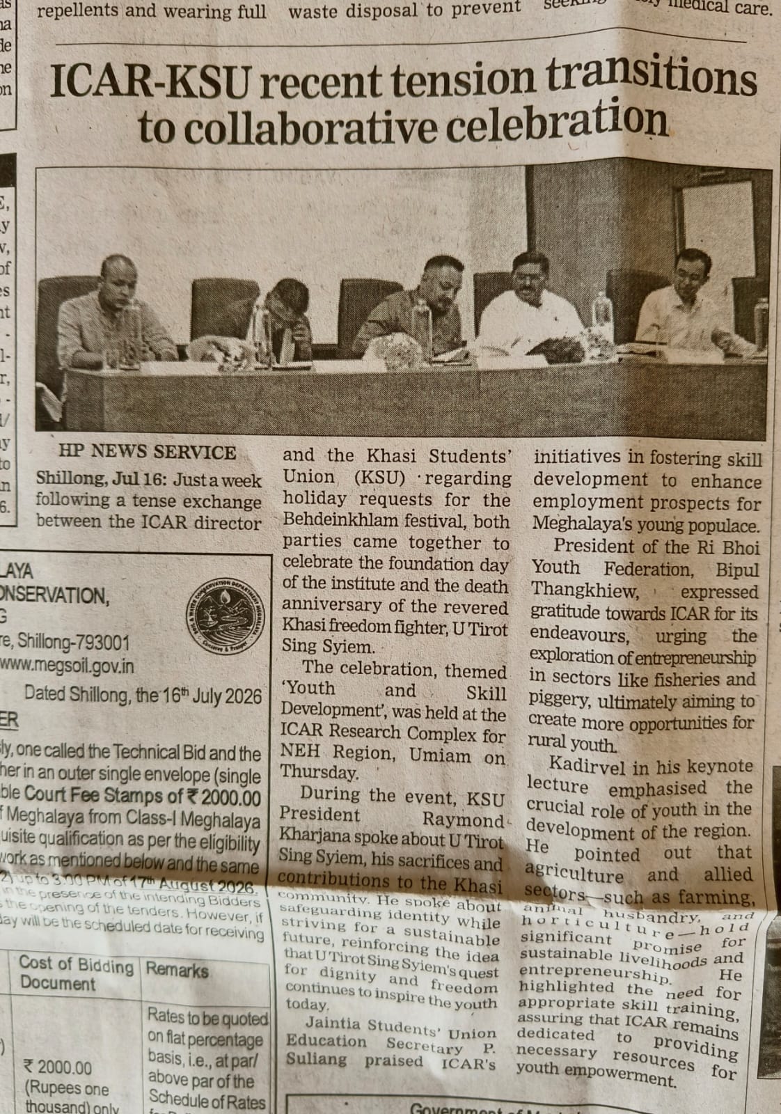 ICAR-KSU recent tension transitions to collaborative celebration