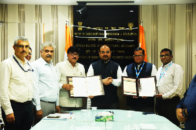 ICAR Inks MoUs with GIAN & Arpan Seva Sansthan to Promote Grassroots Innovation, Outstanding Traditional Knowledge and Sustainable Agriculture