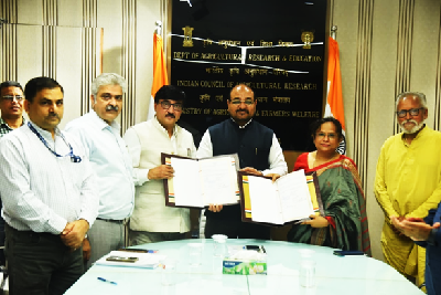 ICAR Inks MoUs with GIAN & Arpan Seva Sansthan to Promote Grassroots Innovation, Outstanding Traditional Knowledge and Sustainable Agriculture