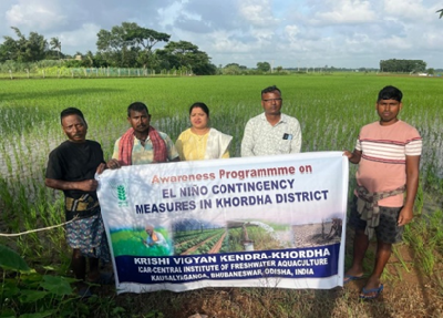 KVK-Khordha Promotes Climate-Resilient Agriculture to Safeguard Farmers against El Niño Challenges