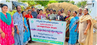 Report on Campaign for Balanced Use of Fertilizers under ICAR-ATARI Zone X, Hyderabad