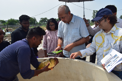 Prof. K. V. Raju, Member, NITI Aayog Visits ICAR-CIFE Rohtak Centre