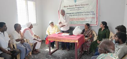 ICAR-CRIDA, Hyderabad Organises Awareness Campaign on Balanced Fertilizer Use and Soil Health Management in Telangana