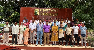 ICAR-CRIJAF, Barrackpore Organises Farmers’ Training on Sensor-based Water Management in Jute-based Cropping Systems