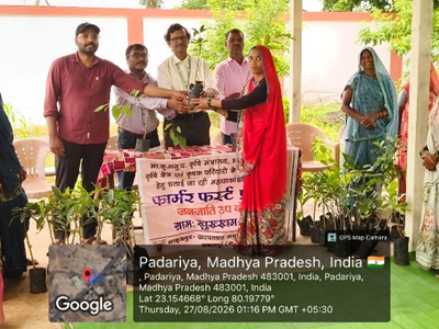 ICAR-DWR, Jabalpur Organizes Fruit Tree Saplings Distribution Programme