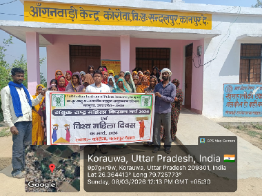 ICAR-Indian Institute of Pulses Research, Kanpur  ICAR-Indian Institute of Pulses Research celebrated World Women’s Day and UN Year for Women Farmers today with women farmers of Korauwa Village of Kanpur Dehat.  More than 50 women farmers participated in the celebration. During the programme, the importance of pulse crops for human nutrition and soil health was highlighted, emphasizing their role as nutrient-rich, high-protein food sources and natural soil enhancers through atmospheric nitrogen fixation, which reduces dependence on synthetic fertilizers. Pulse cultivation was also discussed as a means to promote biodiversity and climate resilience. Considering the upcoming harvest of mustard and wheat in the region, farmers were advised to cultivate short-duration spring mungbean and urdbean (60–70 days) between February and May to utilize the period between the rabi and kharif seasons. These crops require 2–3 irrigations, perform well under warm conditions, and can provide good yields with proper management.