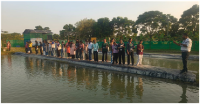 ICAR-MGIFRI, Motihari, Organises Hands-on Laboratory and Integrated Farming Systems Exposure Visit for TCA-Dholi Students