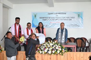 Awareness Programme on Scientific Mithun Production Practices cum Input Distribution Organised at ICAR-NRCM, Nagaland