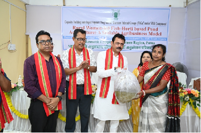 Women-Led Fish–Horti Integrated Farming System Promoted in South Tripura under ICAR-RCER’s NEH Programme